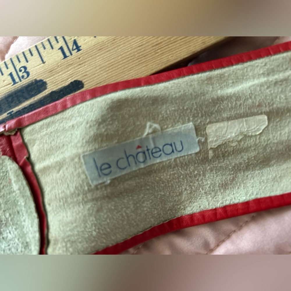 ✌️4 for $20✌️ Vintage le château leather belt - Picture 6 of 6